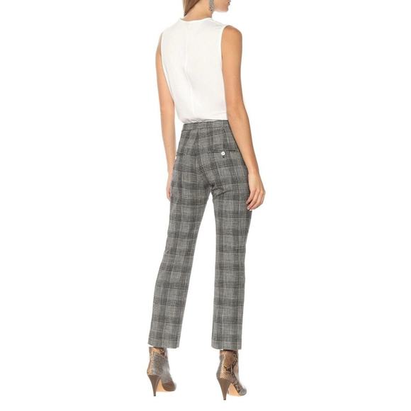 ISABEL MARANT Derys Wool Blend Tweed Straight Leg Pant Trouser SSENSE 36 4 $625 - Picture 11 of 12